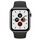 Apple Watch Series 5 (2019) | 44 mm | Ruostumaton teräs | GPS + Cellular | musta | Urheiluranneke musta thumbnail 1/2