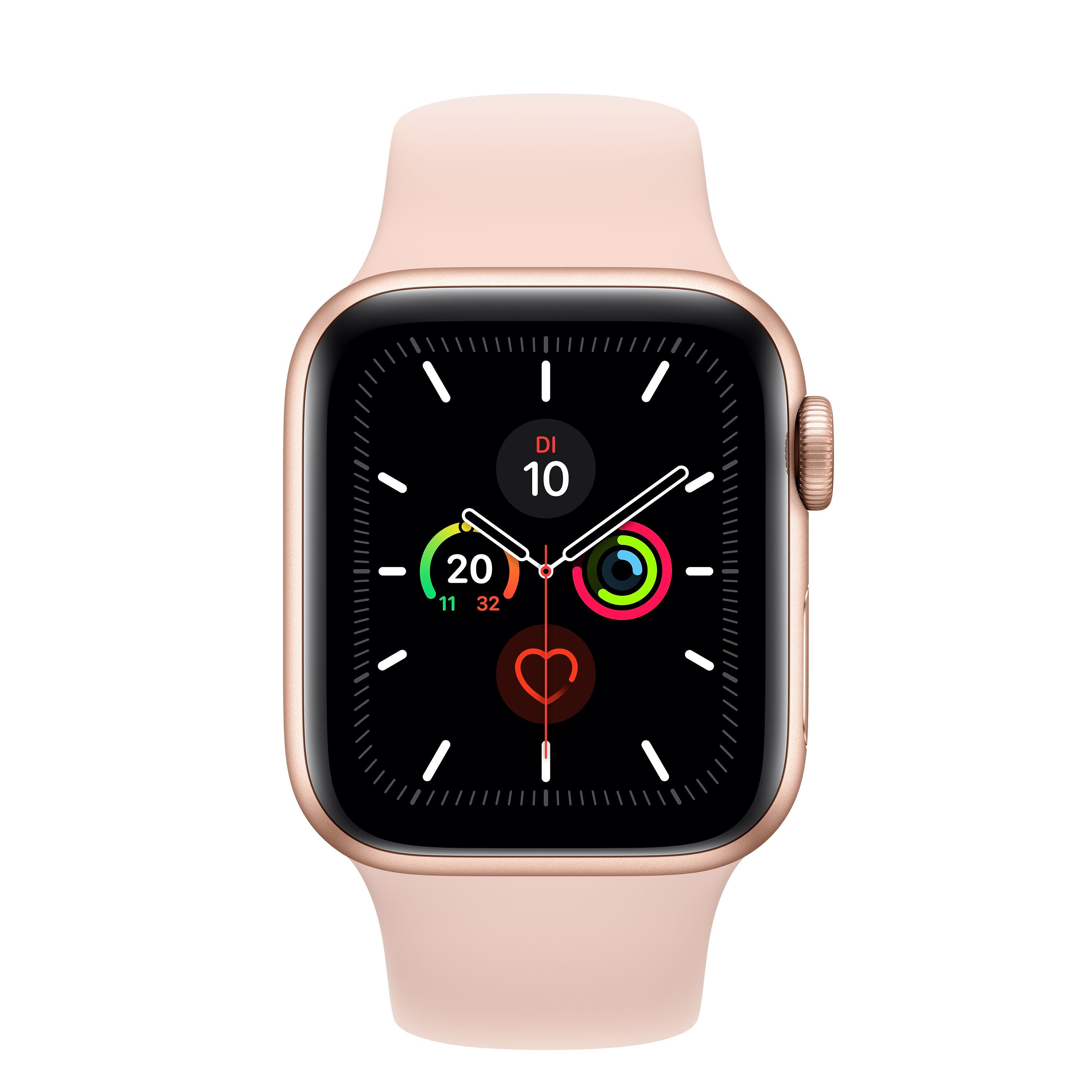 Apple Watch Series 5 (2019) 40 mm Aluminium GPS + Cellular gold Sportarmband rosa