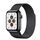 Apple Watch Series 5 (2019) | 40 mm | Rustfrit stål | GPS + Cellular | sort | Milano-urrem sort thumbnail 2/2