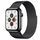 Apple Watch Series 5 (2019) | 44 mm | Edelstahl | GPS + Cellular | schwarz | Milanaise Armband schwarz thumbnail 2/2