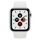 Apple Watch Series 5 (2019) | 44 mm | Rustfrit stål | GPS | sølv | Sportsrem hvid thumbnail 1/2