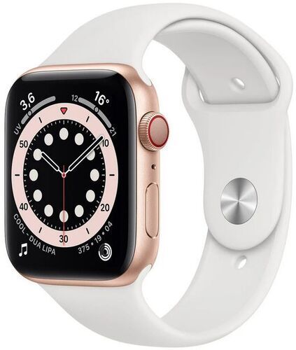 Apple Watch Series 5 (2019) | 40 mm | Aluminum | GPS | guld | Sportband vit