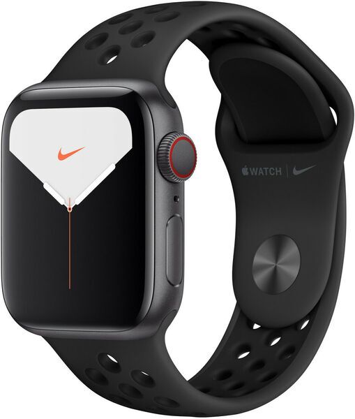 Apple Watch Series 5 Nike (2019) | 44 mm | GPS + Cellular | grijs | antraciet/zwart 2