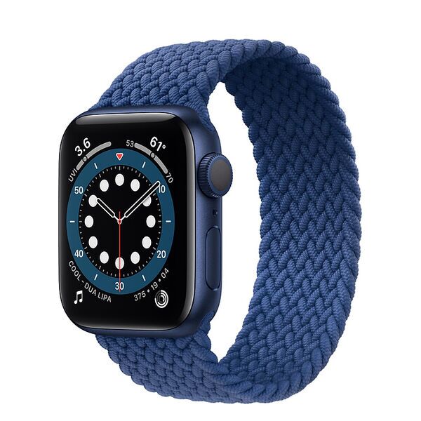 Apple Watch Series 6 Aluminum 40 mm (2020) | GPS + Cellular | blue | Braided Solo Loop Atlantic Blue 1