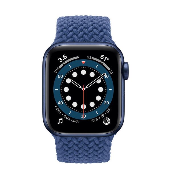 Apple Watch Series 6 Aluminum 40 mm (2020) | GPS + Cellular | blue | Braided Solo Loop Atlantic Blue 2