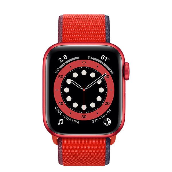 Apple Watch Series 6 Alluminio 40 mm (2020) | GPS | rosso | Sport Loop rosso 2