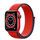Apple Watch Series 6 Aluminium 40 mm (2020) | GPS + Cellular | rood | Geweven sportbandje rood thumbnail 1/2