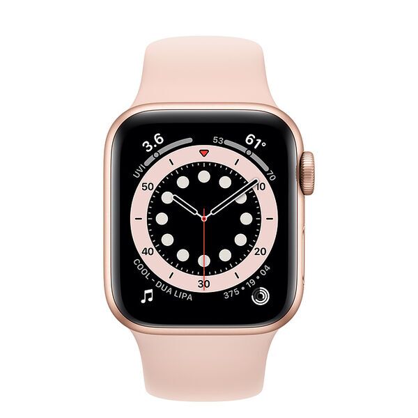 Apple Watch Series 6 Alluminio 40 mm (2020) | GPS | oro | Cinturino Sport Rosa sabbia 2