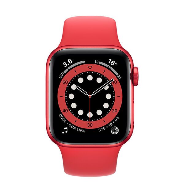 Apple Watch Series 6 Alluminio 40 mm (2020) | GPS | rosso | Cinturino Sport rosso 2
