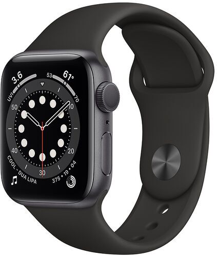 Apple Watch Series 6 Aluminum 40 mm (2020) | GPS | space gray | Sport Band black