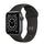 Apple Watch Series 6 Aluminium 40 mm (2020) | GPS | spacegrey | Sportbandje zwart thumbnail 1/2