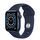 Apple Watch Series 6 Aluminium 40 mm (2020) | GPS | niebieski | Pasek sportowy w kolorze głębokiego granatu thumbnail 1/2