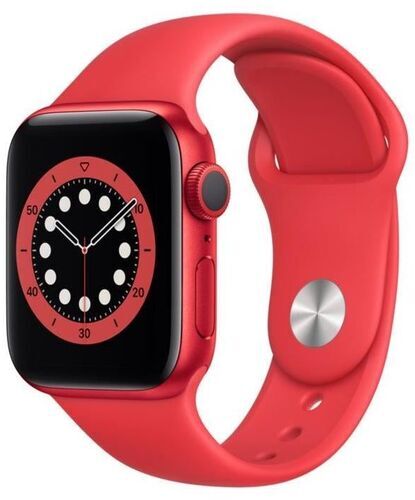 Like New: Apple Watch Series 6 Aluminum 40 mm (2020) | GPS + Cellular | red | Sport Band red