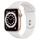 Apple Watch Series 6 Aluminium 44 mm (2020) | GPS | guld | Sportband vit thumbnail 1/2