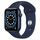 Apple Watch Series 6 Aluminium 44 mm (2020) | GPS | niebieski | Pasek sportowy w kolorze głębokiego granatu thumbnail 1/2