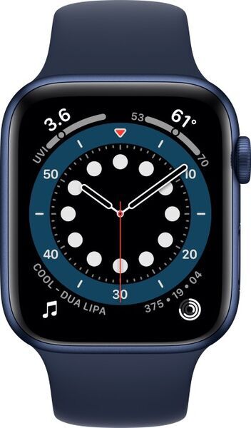 Apple Watch Series 6 Alluminio 44 mm (2020) | GPS + Cellular | blu | Cinturino Sport Deep Navy 2