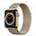 Apple Watch Series 6 Rustfrit stål 40 mm (2020) | guld | Milano-urrem Guld thumbnail 1/2