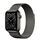 Apple Watch Series 6 Edelstahl 40 mm (2020) | graphit | Milanaise Armband Graphit thumbnail 1/2