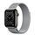 Apple Watch Series 6 Edelstahl 40 mm (2020) | graphit | Milanaise Armband Silber thumbnail 1/2