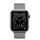 Apple Watch Series 6 Edelstahl 40 mm (2020) | graphit | Milanaise Armband Silber thumbnail 2/2