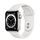 Apple Watch Series 6 Stal szlachetna 40 mm (2020) | srebrny | Pasek sportowy w kolorze biały thumbnail 1/2