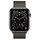 Apple Watch Series 6 Rustfrit stål 44 mm (2020) | grafit | Milano-urrem Grafit thumbnail 2/2