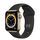 Apple Watch Series 6 Aço Inoxidável 44 mm (2020) | dourado | bracelete desportiva preta thumbnail 1/2