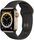 Apple Watch Series 6 Edelstahl 44 mm (2020) | gold | Sportarmband Schwarz thumbnail 1/2
