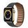 Apple Watch Series 6 Nerūdijantis plienas 44 mm (2020) | Auksinis | Odinis dirželis su galine dalimi M/L Juoda, thumbnail 1 of 2