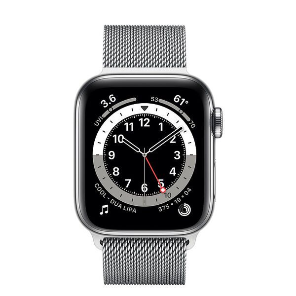 Apple Watch Series 6 Acier 44 mm (2020) | argent | Acier inoxydable argent 2