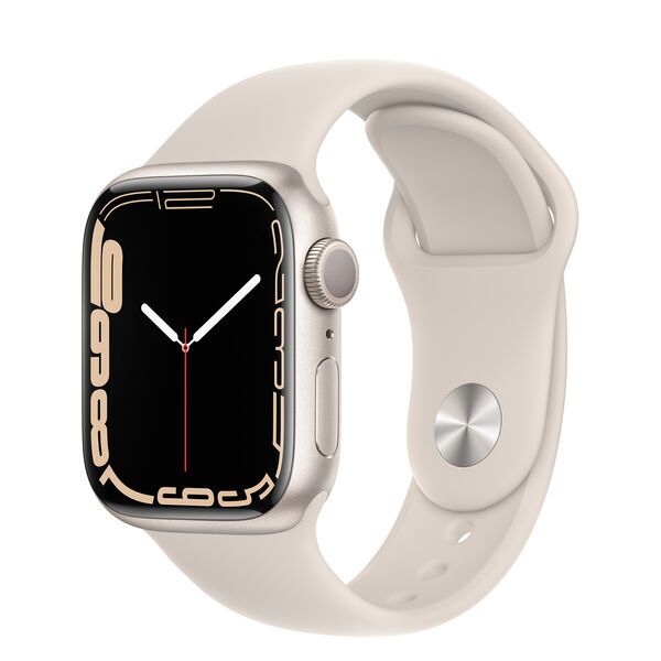 Apple Watch Series 7 Aluminum 41 mm (2021) | GPS | silver | Sport Band white 1