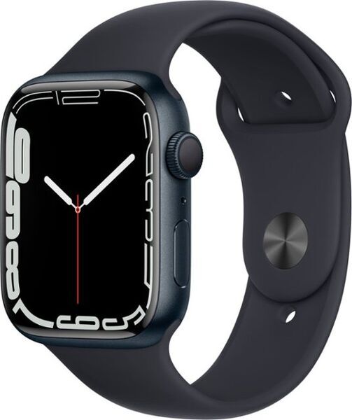 Apple Watch Series 7 Aluminium 45 mm (2021) | GPS | Midnight | Sportbandje Middernacht
