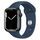 Apple Watch Series 7 Aluminium 45 mm (2021) | GPS | Minuit | Bracelet Sport Bleu abysse thumbnail 1/2