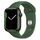 Apple Watch Series 7 Aluminium 45 mm (2021) | GPS | grön | Sportband Klöver thumbnail 1/3