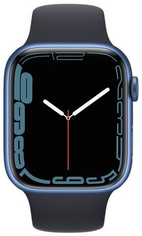 Apple Watch Series 7 Aluminium 45 mm (2021) | GPS | blue | Sport Band Midnight