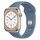 Apple Watch Series 7 Aluminum 45 mm (2021) | GPS + Cellular | Starlight | Sport Band blue thumbnail 2/3