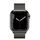 Apple Watch Series 7 Edelstahl 41 mm (2021) | GPS + Cellular | graphit | Milanaise Armband Graphit thumbnail 2/2