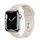 Apple Watch Series 7 Ruostumaton teräs 41 mm (2021) | GPS + Cellular | hopea | Urheiluranneke Starlight thumbnail 1/2