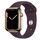 Apple Watch Series 7 Acciaio inossidabile 41 mm (2021) | GPS + Cellular | oro | Cinturino Sport Ciliegia scuro thumbnail 1/2