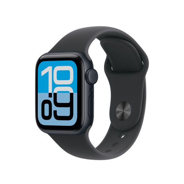Apple Watch Series 7 Stainless Steel 41 mm (2021) | GPS | graphite | Sport Band black | S/M, image 1 of 1