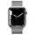 Apple Watch Series 7 Roestvrij staal 45 mm (2021) | GPS + Cellular | zilver | Milanees bandje zilver thumbnail 2/2