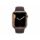 Apple Watch Series 7 Roestvrij staal 45 mm (2021) | GPS + Cellular | goud | Sportbandje donker kersen thumbnail 1/2