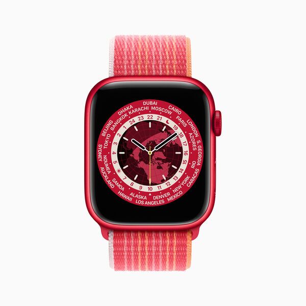 Apple Watch Series 8 Aluminij 41 mm (2022) | GPS | (PRODUCT)RED | Sport Loop (PRODUCT)RED, image 1 of 1