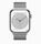 Apple Watch Series 8 Aluminium 45 mm (2022) | GPS | srebrny | Bransoleta mediolańska w kolorze srebrnym thumbnail 1/2