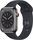 Apple Watch Series 8 Edelstahl 45 mm (2022) | GPS + Cellular | graphit | Sportarmband Mitternacht thumbnail 1/2