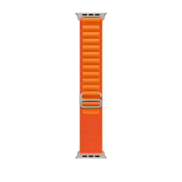 Apple Watch Ultra (2022) | 49 mm | GPS + Cellular | silver | Alpine Loop orange Medium 3