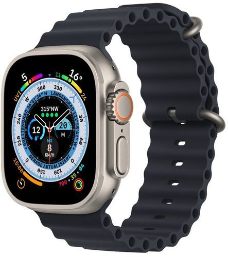 Apple Watch Ultra (2022) | 49 mm | GPS + Cellular | silver | Ocean Band Midnight