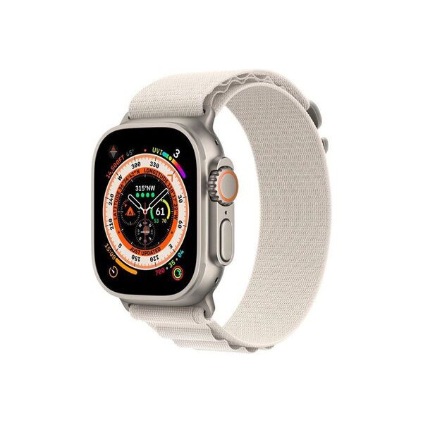 Apple Watch Ultra (2022) | 49 mm | GPS | silver | Alpine Loop Polarstern Medium