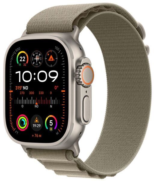 Apple Watch Ultra 2 (2023) | GPS + Cellular | silber | Alpine Loop Oliv Large 1