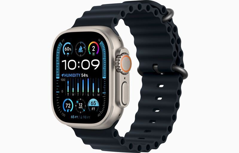 Apple Watch Ultra 2 (2023) | GPS + Cellular | argent | Bracelet Océan Minuit